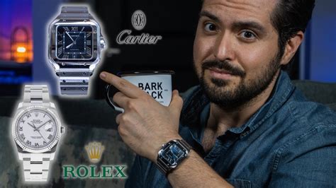 rolex submariner vs cartier santos